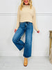 Fall After All Tummy Control Wide Leg Cropped Jeans