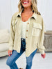 REG/CURVY MOCO Exclusive Trendy In Taupe Shacket