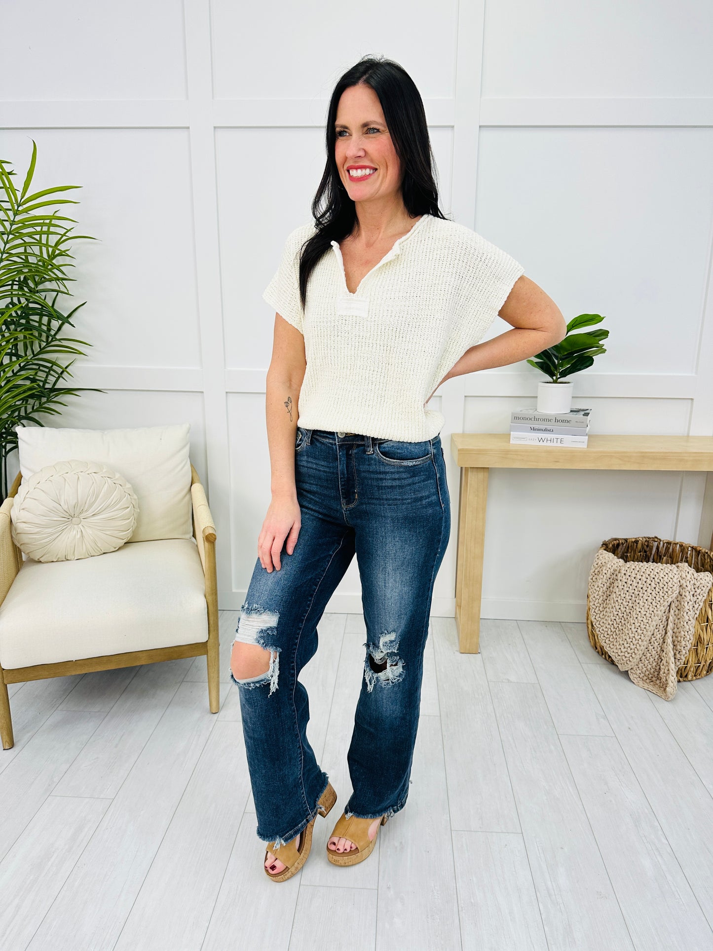 Judy Blue Straight Into Spring Straight Leg Jeans