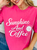 Sunshine And Coffee Graphic Tee In Two Colors