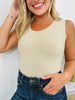 MOCO Signature Sleeveless Bodysuit in Stone-- Multiple Lengths!