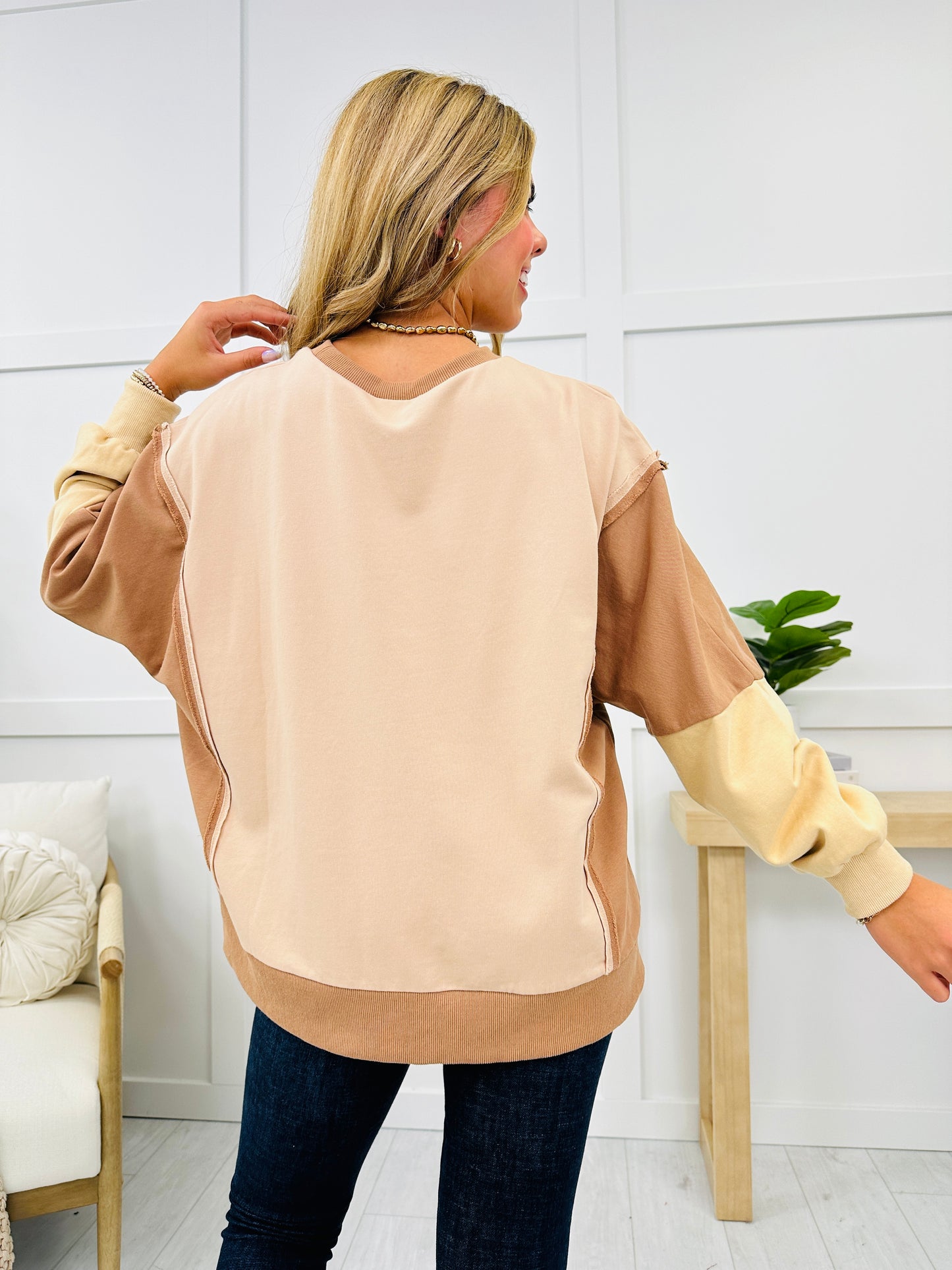 A Grand Gesture Pullover In Taupe