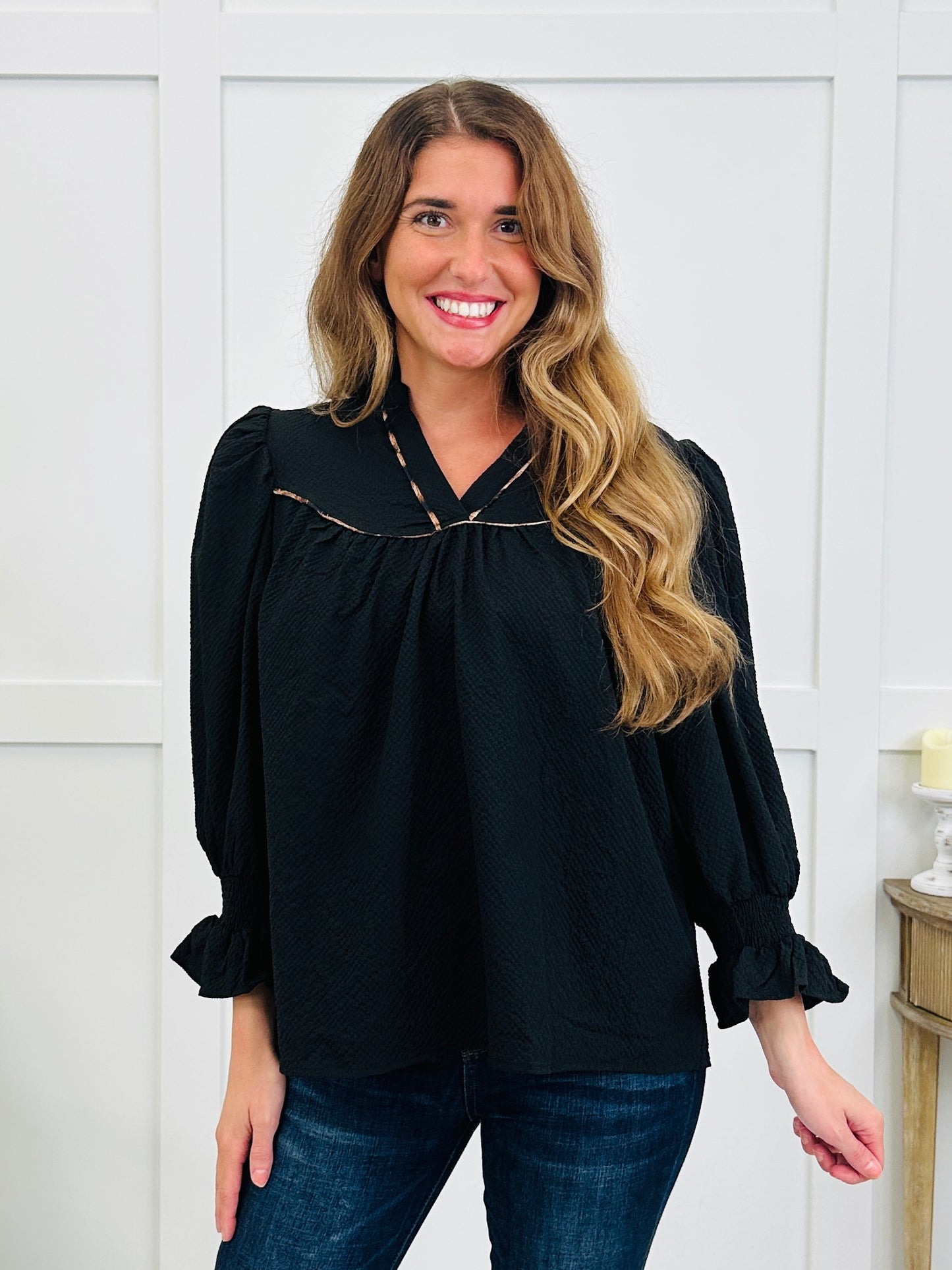 Saddle Creek Top In Black
