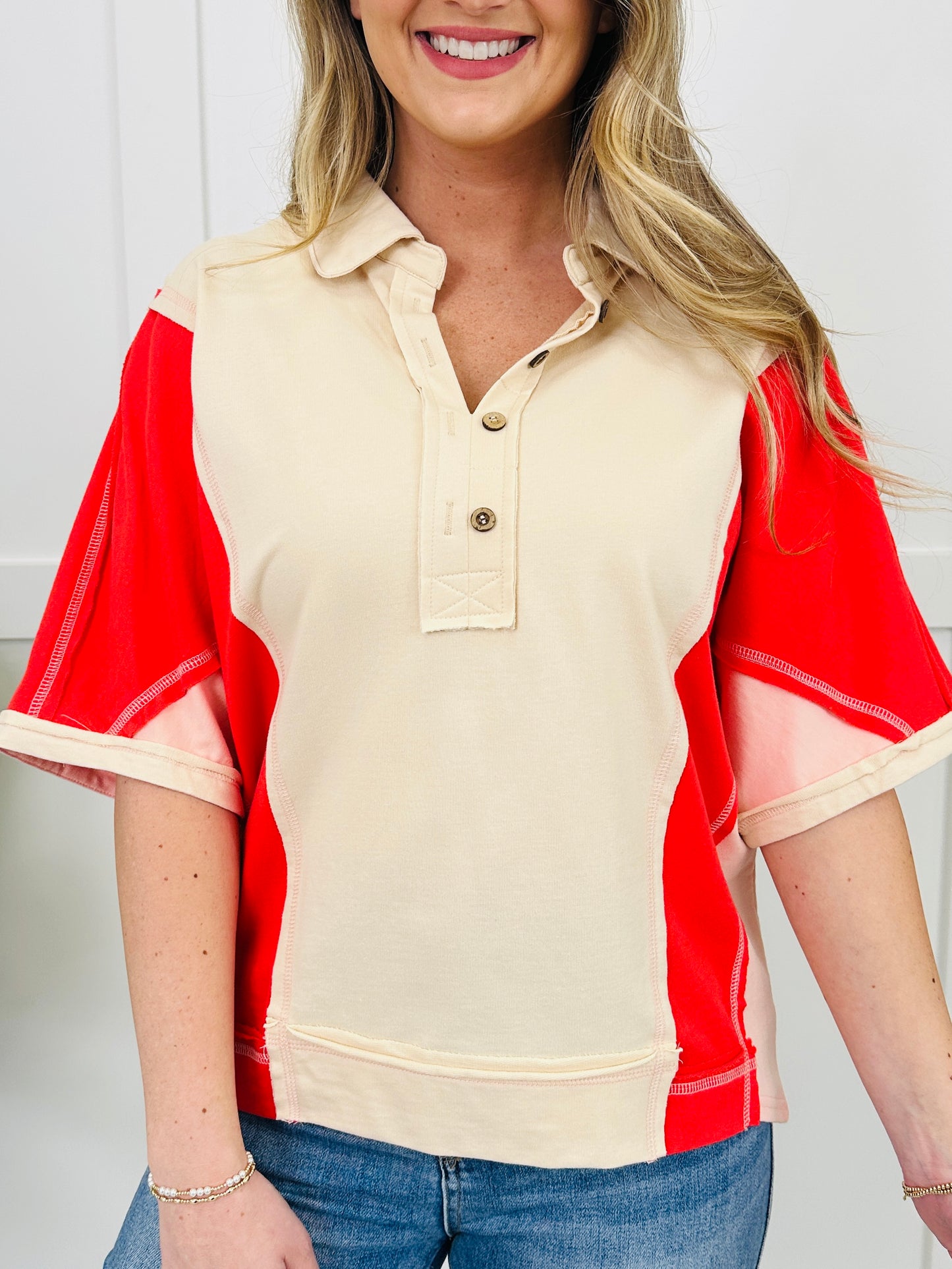 Sunday Shift Top In Tomato