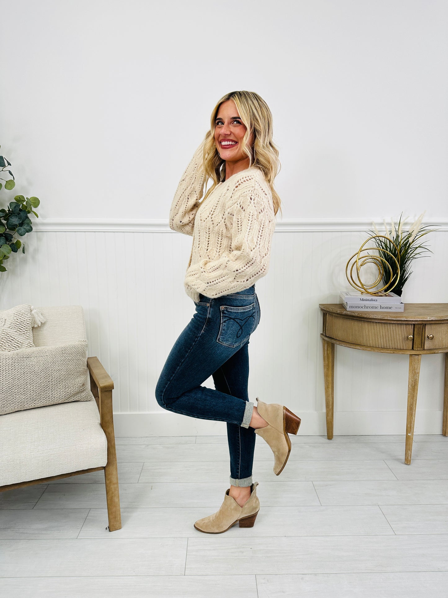 Judy Blue Confidently Cozy Thermal Skinny Jeans in Reg/Curvy