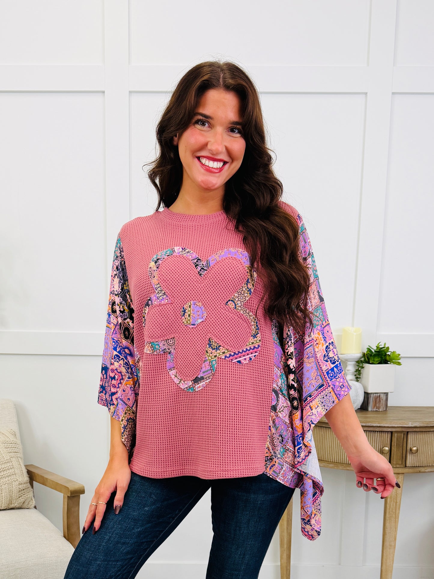 Wildflower Soul Top In Dusty Rose