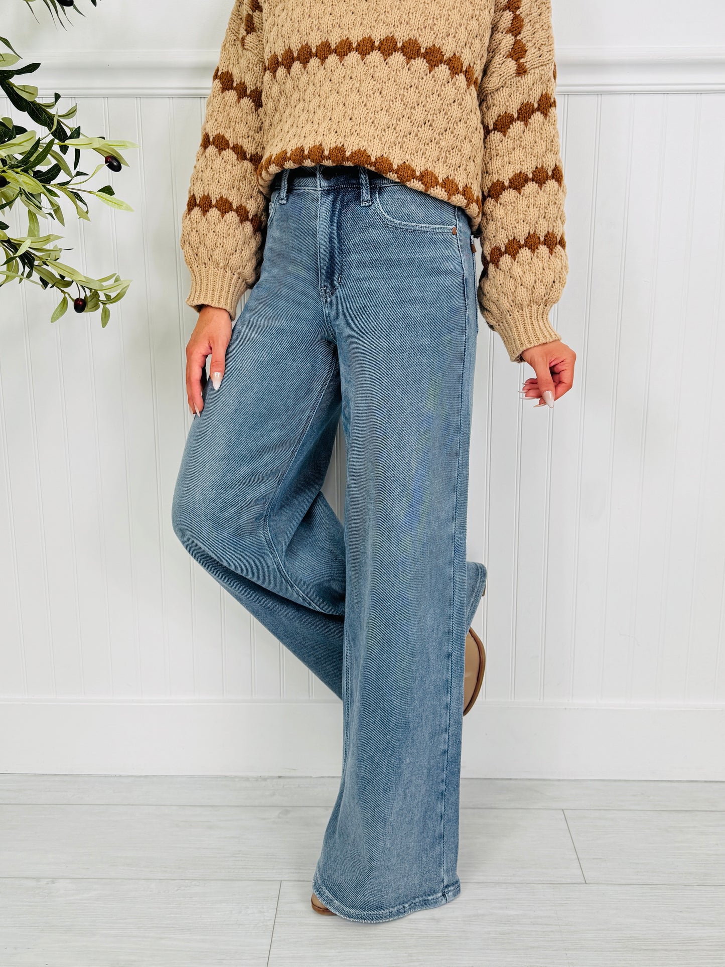 Judy Blue Nothing Compares Palazzo Wide Leg Jeans
