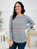 Wild About Cozy Top In Denim Blue