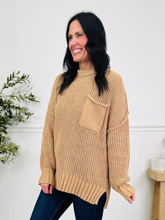Casual Company Sweater In Mocha