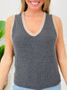 Sideline Style Tank Top In Black