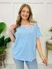 Bloom Babe Top In Light Blue