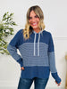 Worth The Stripe Top In Denim