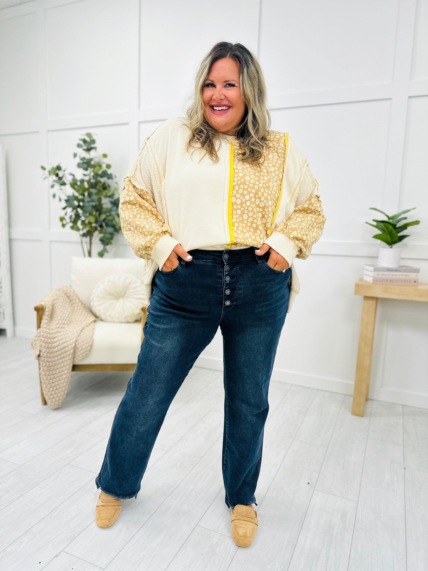 Judy Blue Stay Fly Button Fly Straight Leg Jeans