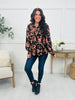 Fall Floral Fantasy Top In Black