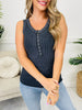 Bright And Buttoned Tank Top- Multiple Colors!