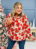 REG/CURVY Holiday Blossoms Top