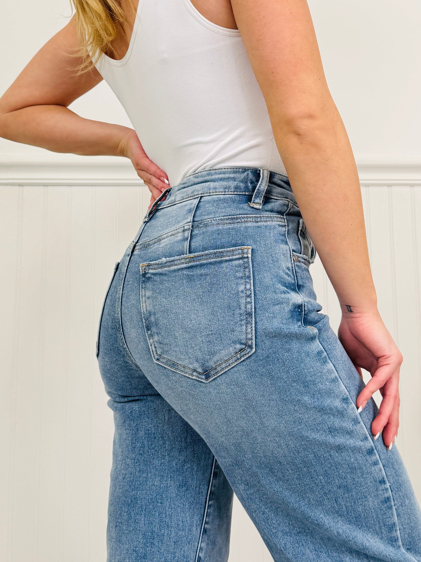 Fit Just Right Wide Leg Jeans With Tummy Control in Four Inseams