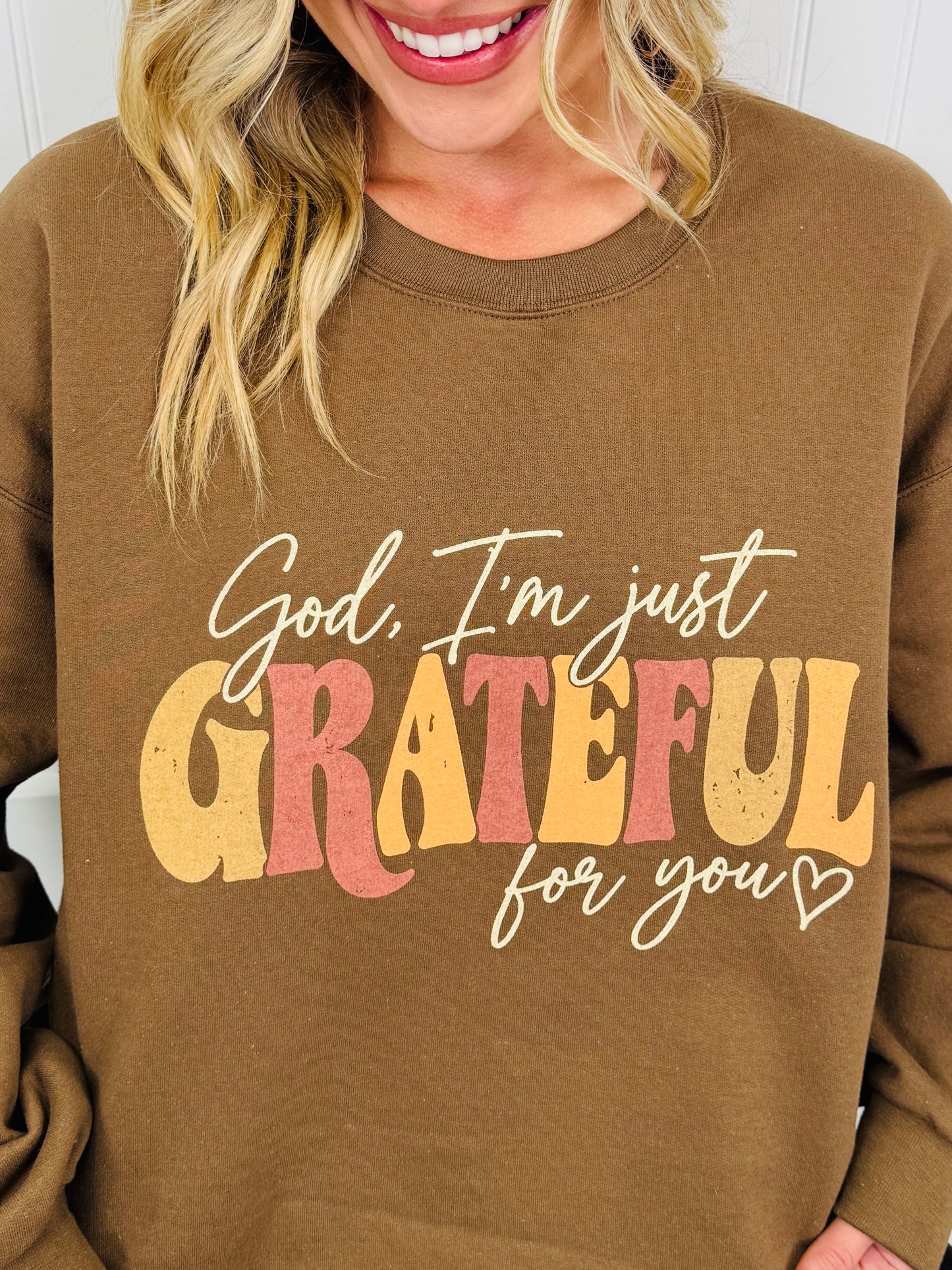 Grateful Graphic Crewneck Sweatshirt