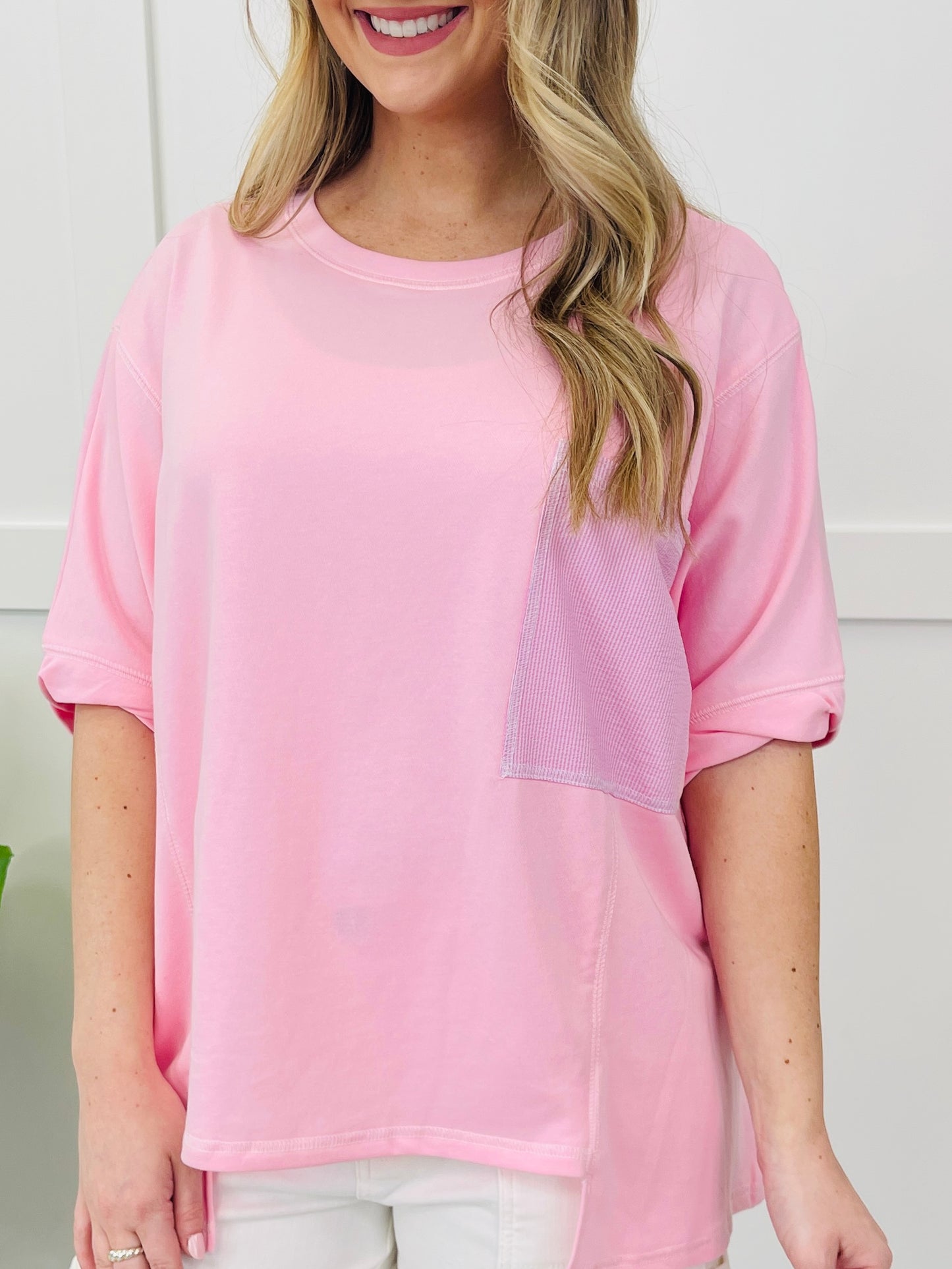 The Simply Yours Top In Light Pink