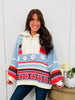Cozy Carnival Sweater In Sky Multi