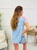 The Dream State Top In Lt Denim