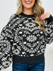 Harvest Heartbeat Sweater in Charcoal