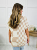Pop Art Knit Top In Taupe