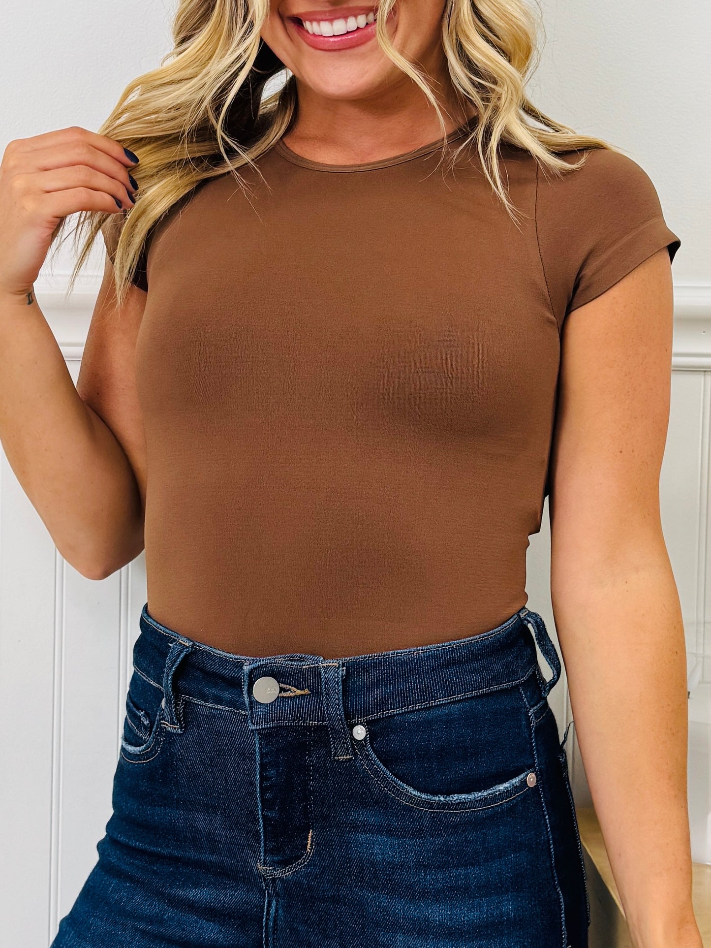 Simple But Stylish Short Sleeve Shapewear In Multiple Colors