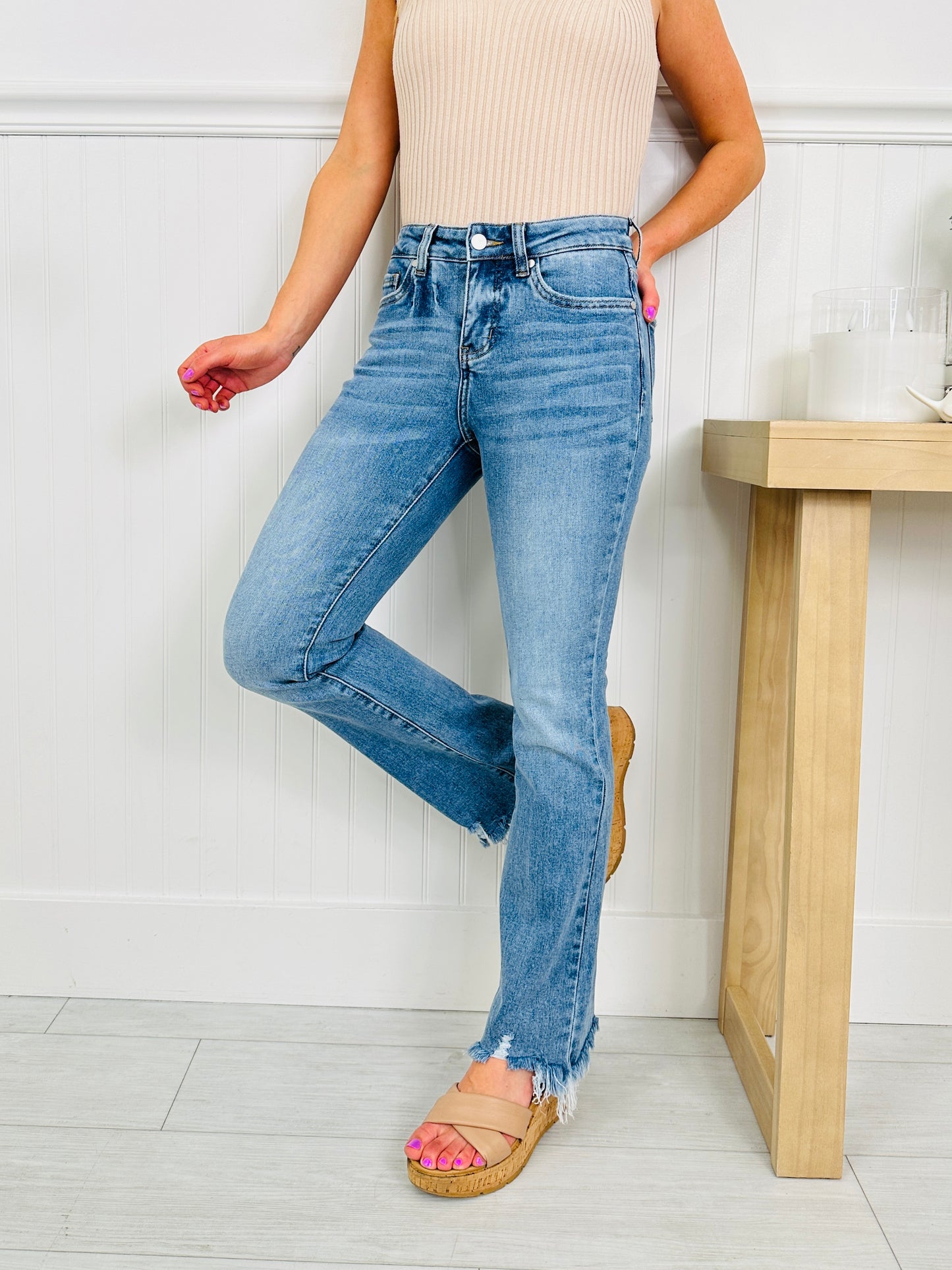 Flare For Fun Tummy Control Kick Flare Jeans