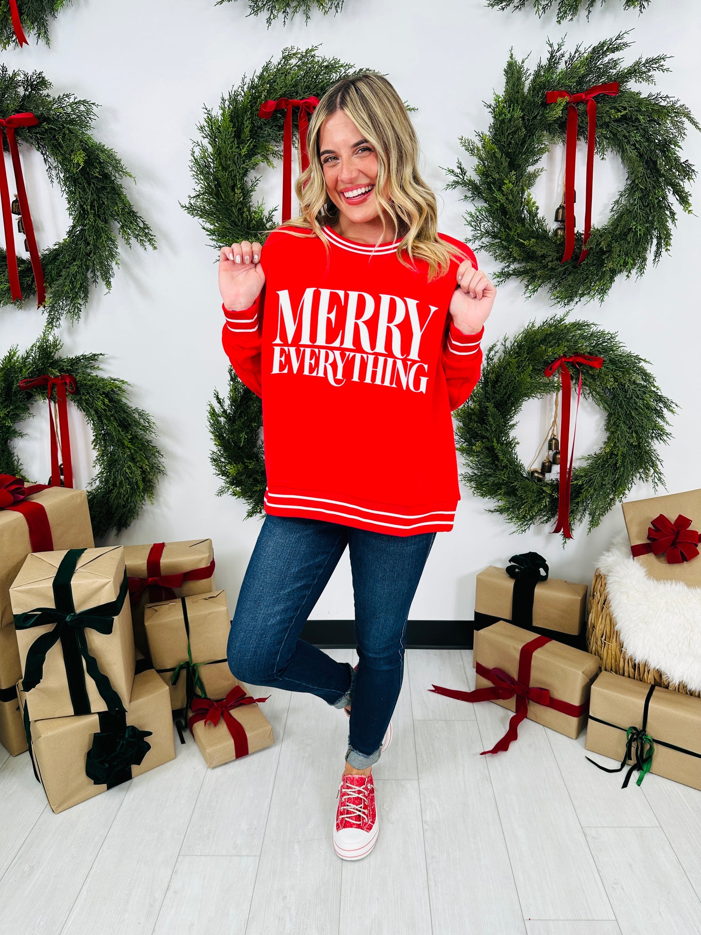 Merry Everything Graphic Crewneck Sweatshirt