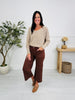 Judy Blue Melt In Your Mouth Chocolate Wide Leg Cropped Jeans