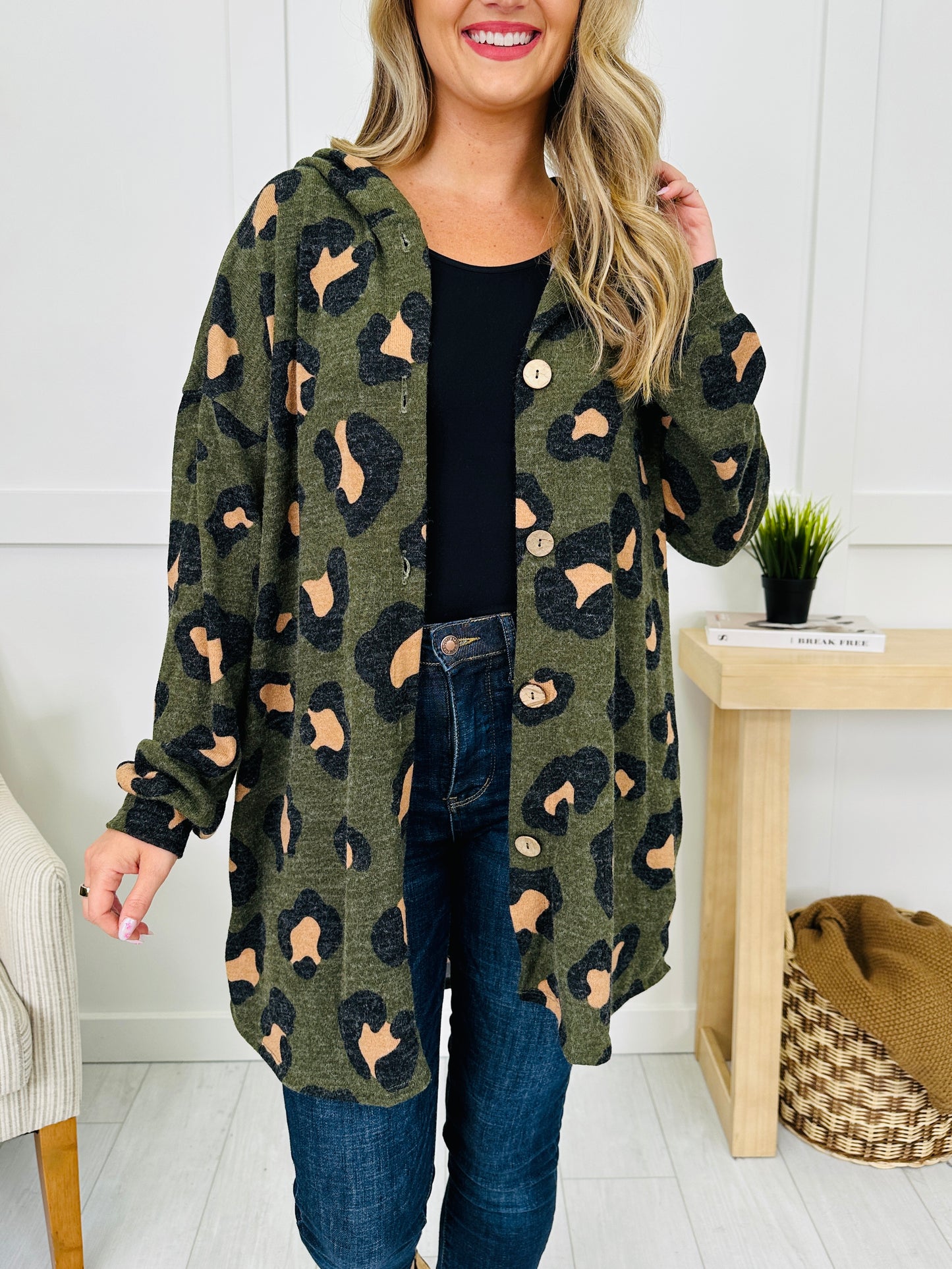 Wild At Dusk Cardigan in Olive