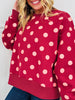 Dot Your Day Pullover In Wine