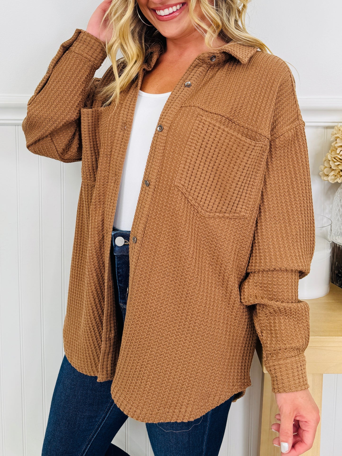 Layer It On Shacket In Multiple Colors