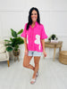 Coastal Petal Top In Pink