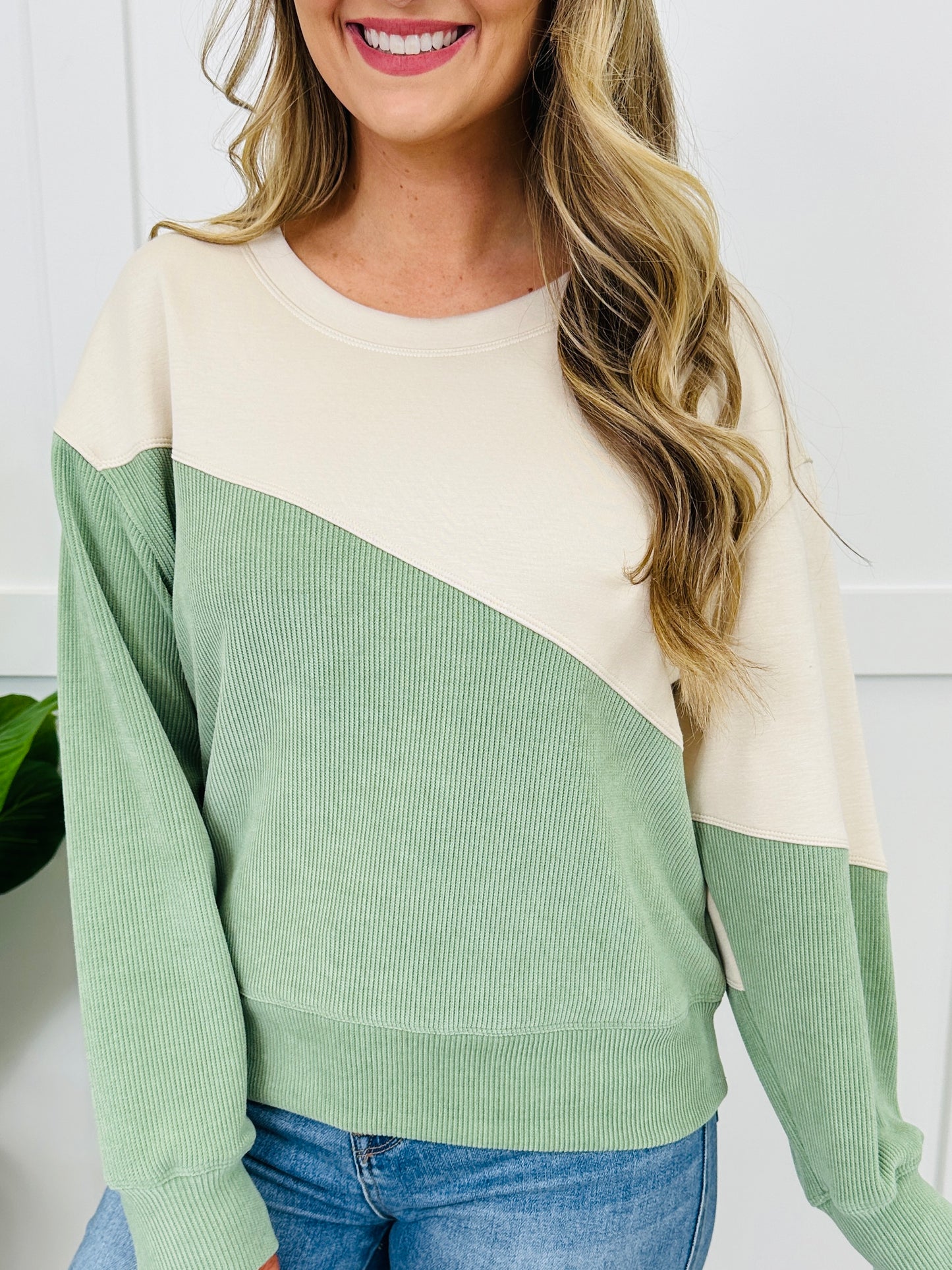 Contrast Comfort Pullover In Multiple Colors