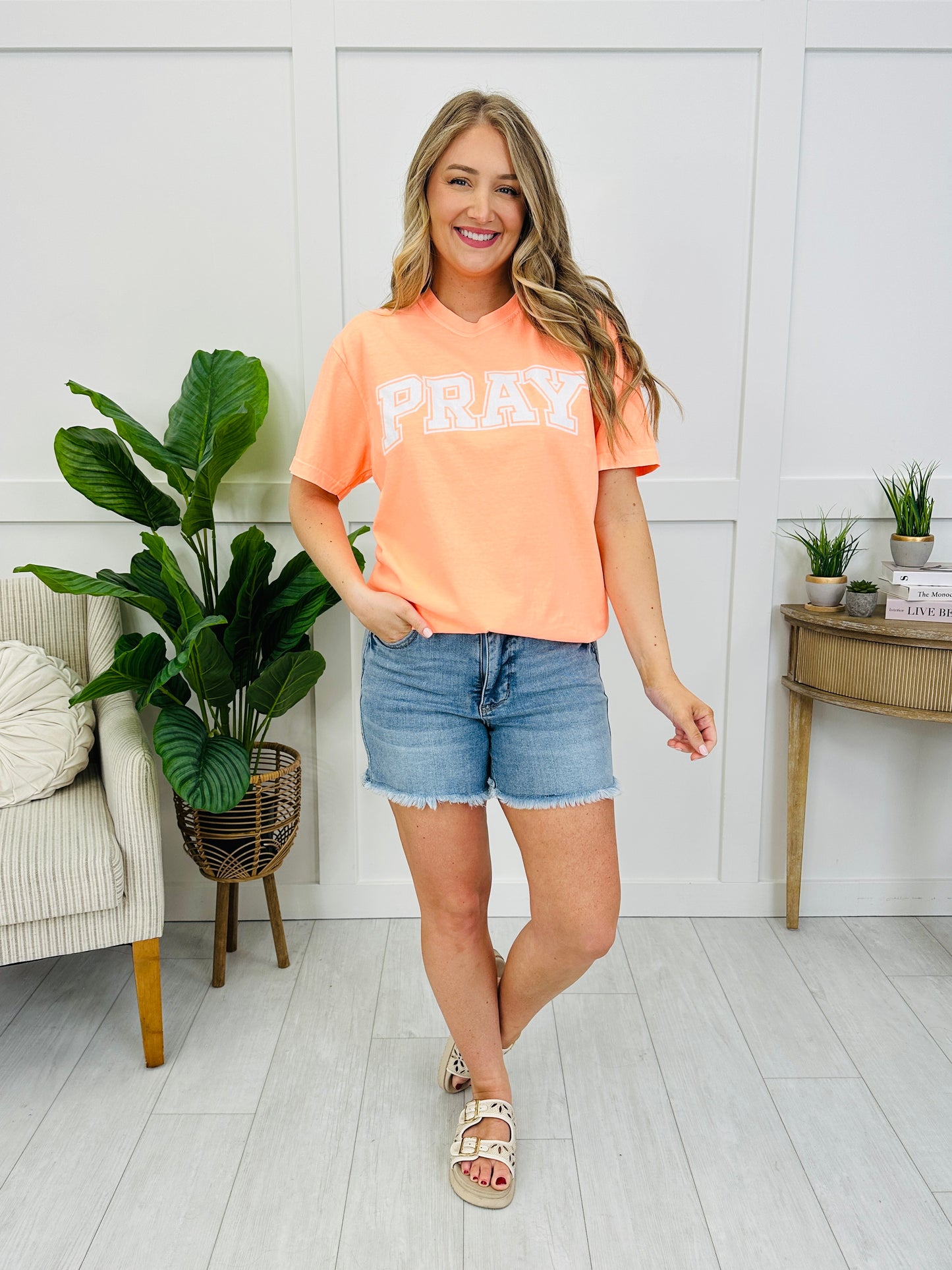 Pray Graphic Tee in Multiple Colors