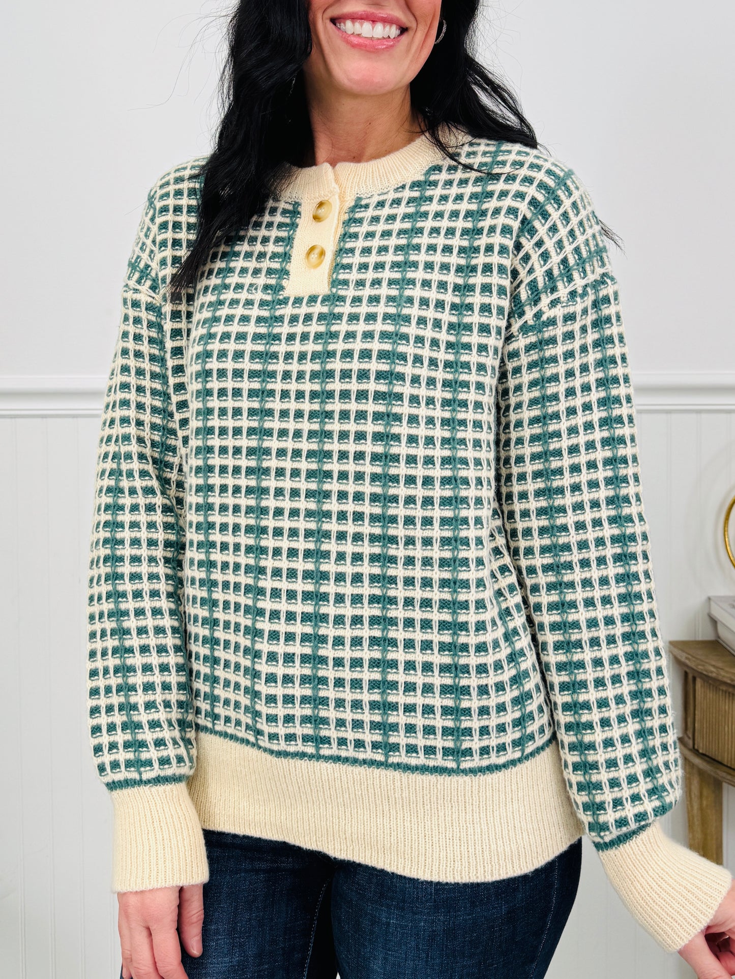 Winter Grids Sweater