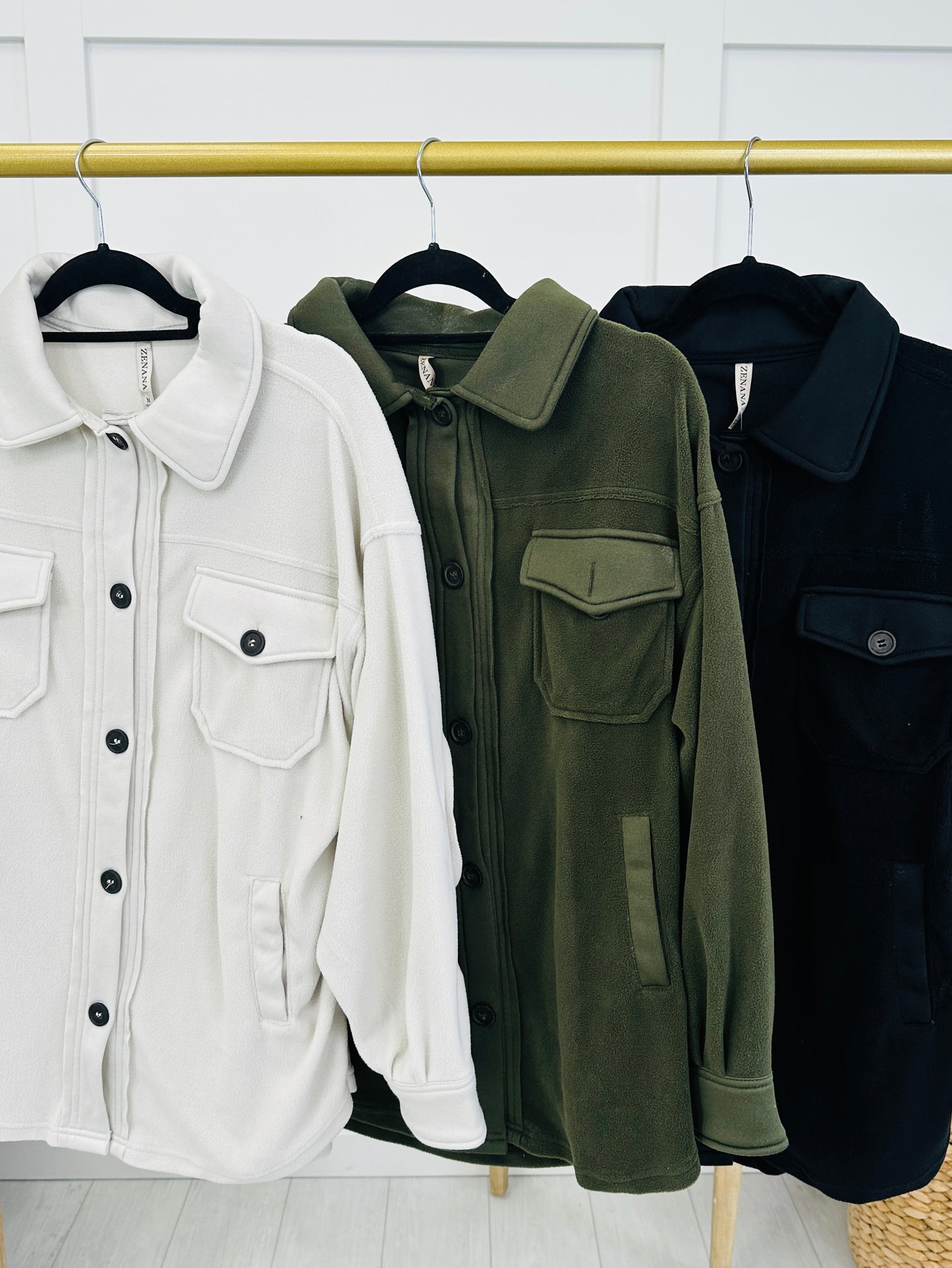 Out & About Shacket In Multiple Colors