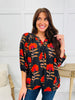 Midnight Blooms Top