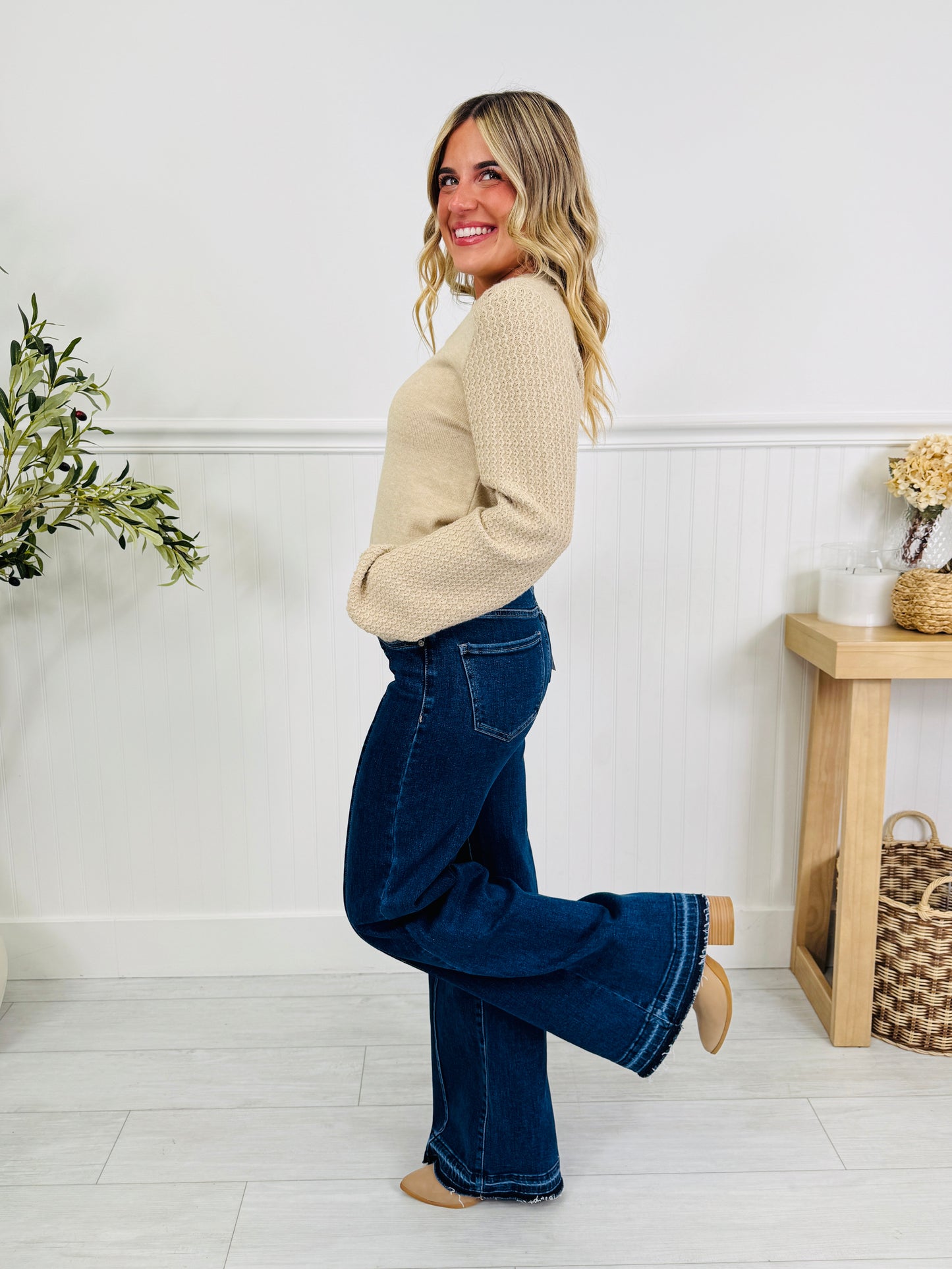 Seam To Impress Tummy Control Retro Wide Leg Jeans