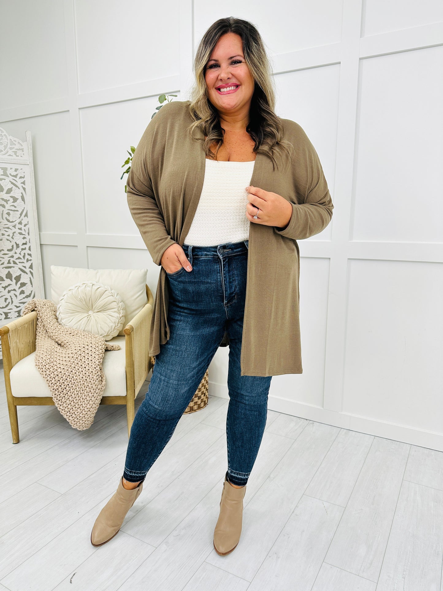 REG/CURVY The Comfiest Cardigan--Multiple Colors