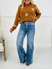 Push Your Buttons Tummy Control Wide Leg Jeans