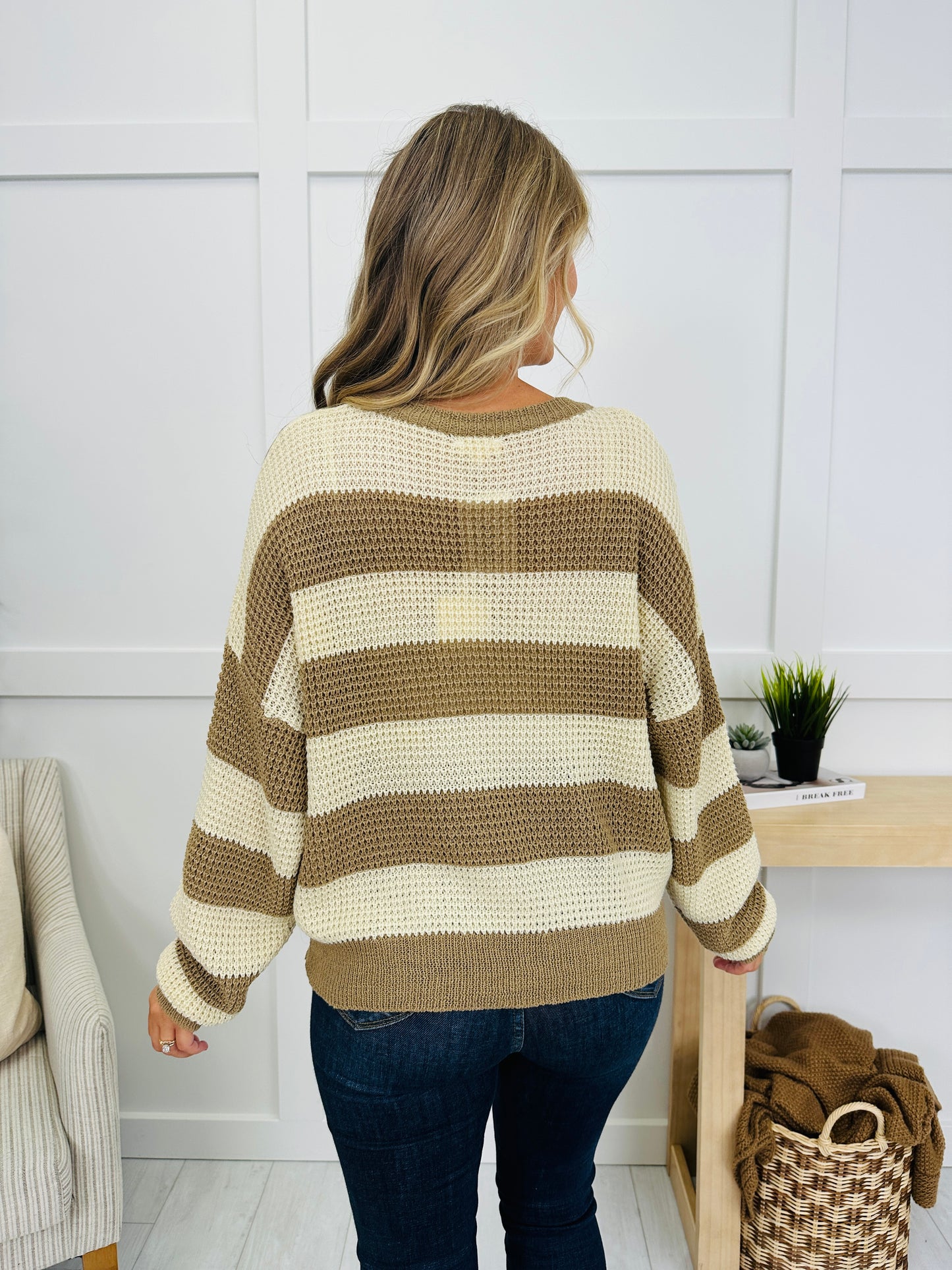 Stay In Stride Sweater in Khaki