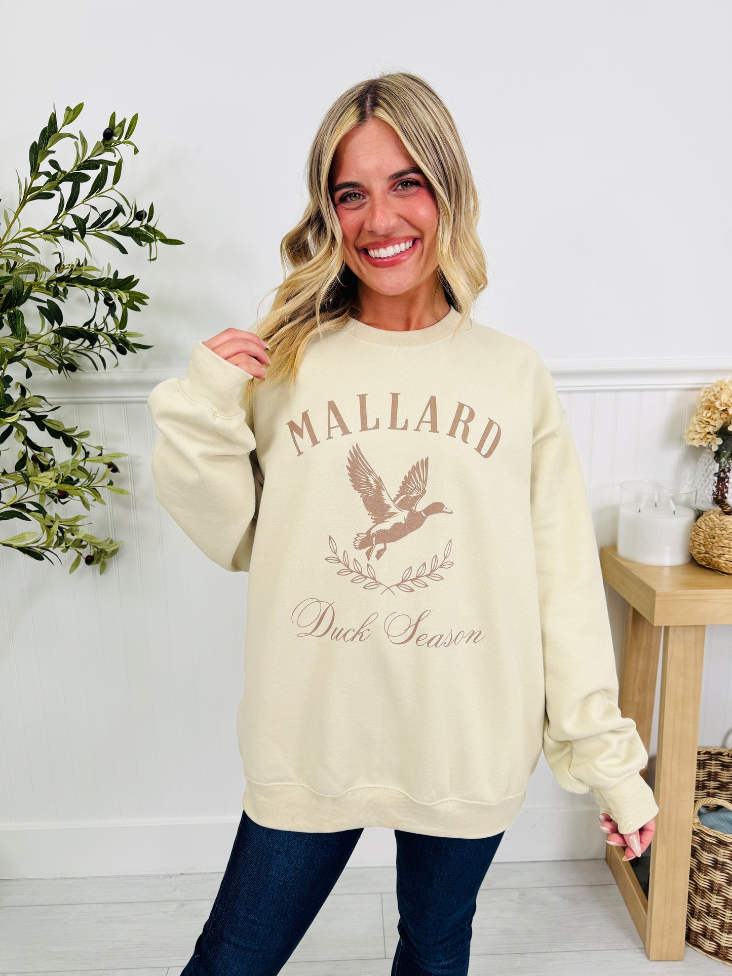 Duck Season Graphic Crewneck Sweatshirt