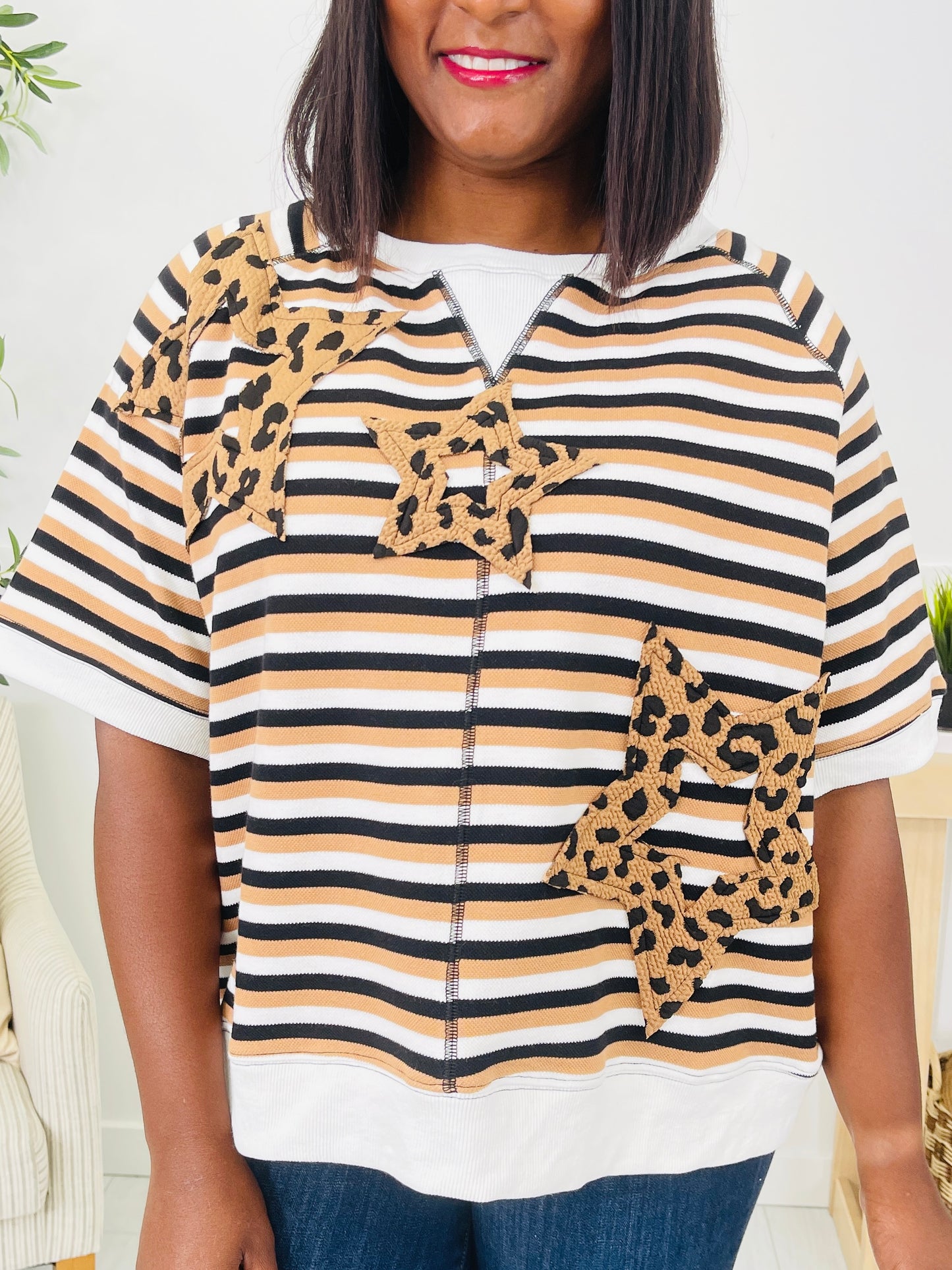 Leopard In The Limelight Pullover