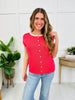 Daydream Button Top In Red