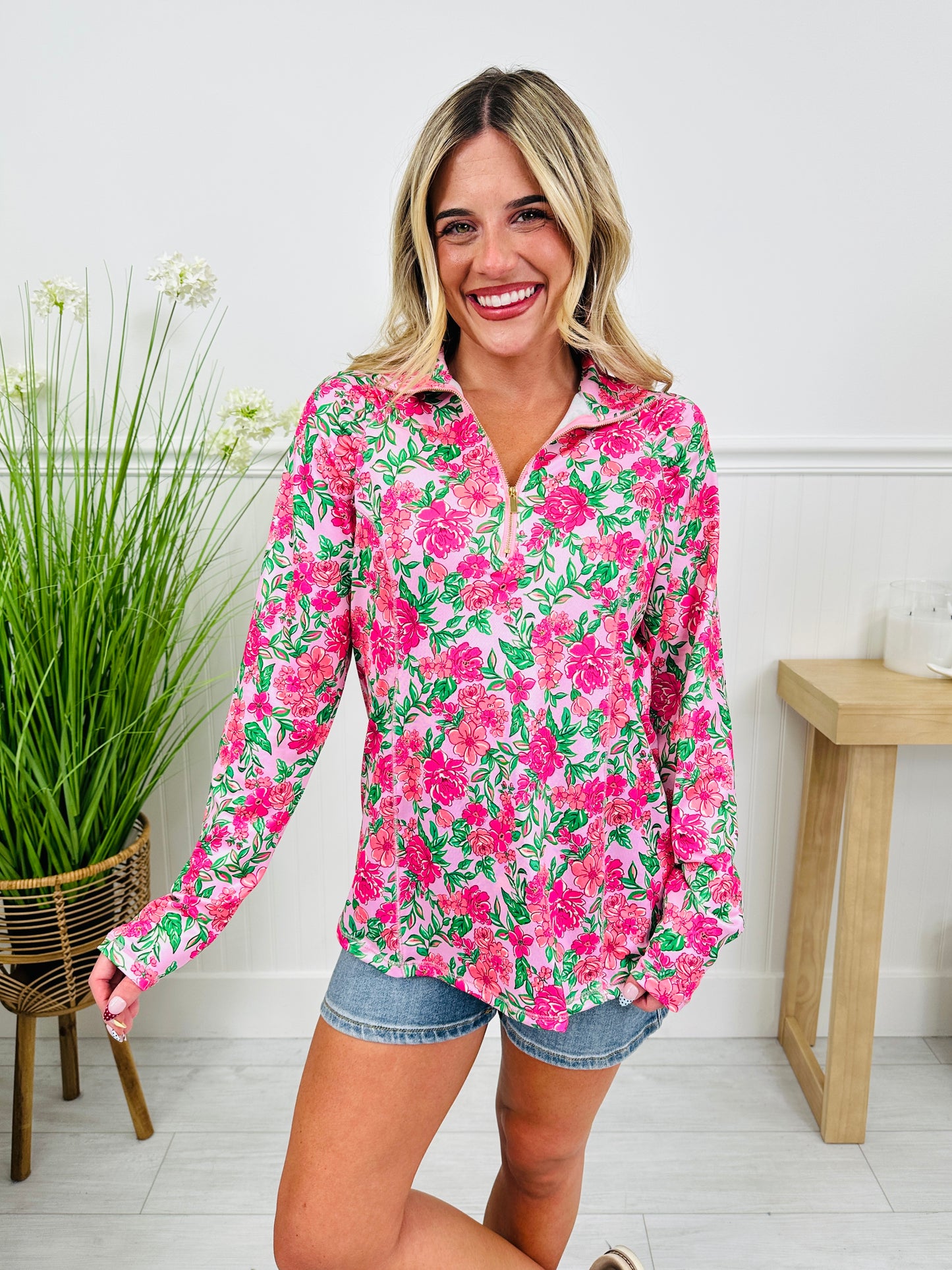 Where Spring Begins Top in Maui Print