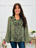 Rust & Ruffles Top In Olive