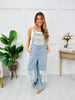 Laced Patchwork Overalls